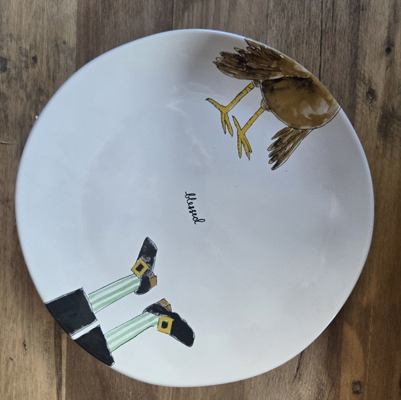 🐓❤️ Rae Dunn “BLESSED” Thanksgiving Platter - Artisan Collection, Large - Picture 7 of 7